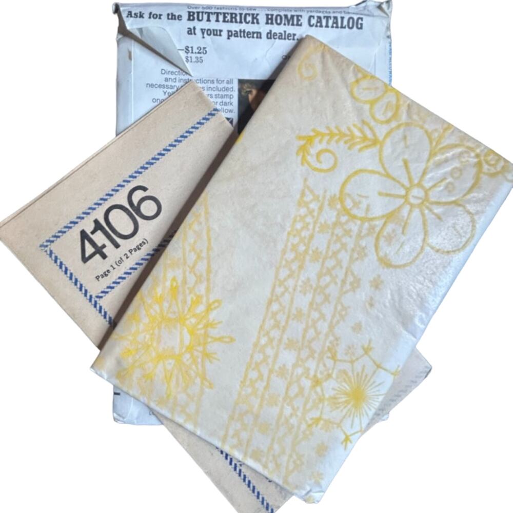 Butterick 4106 Embroidery Transfers Pattern - Size One Size - Picture 4 of 4